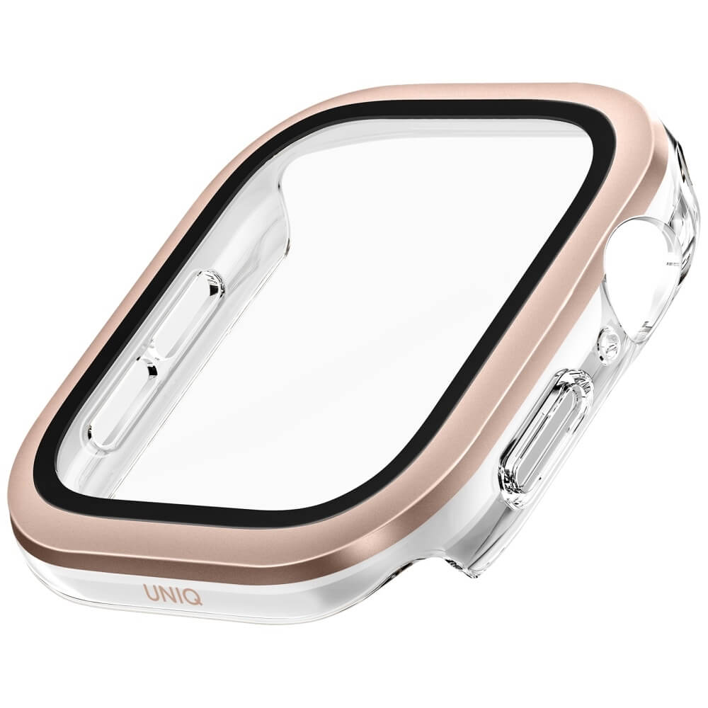 Uniq Θήκη Apple Watch 10/11 - 42mm Voute με Προστασία Οθόνης - Rose Gold
