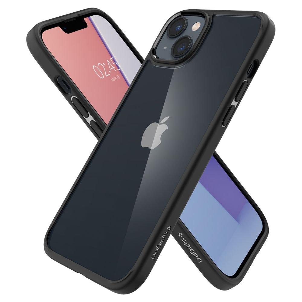 Spigen iPhone 14 Plus / iPhone 15 Plus Ultra Hybrid Σκληρή Θήκη με Πλαίσιο Σιλικόνης - Matte Black