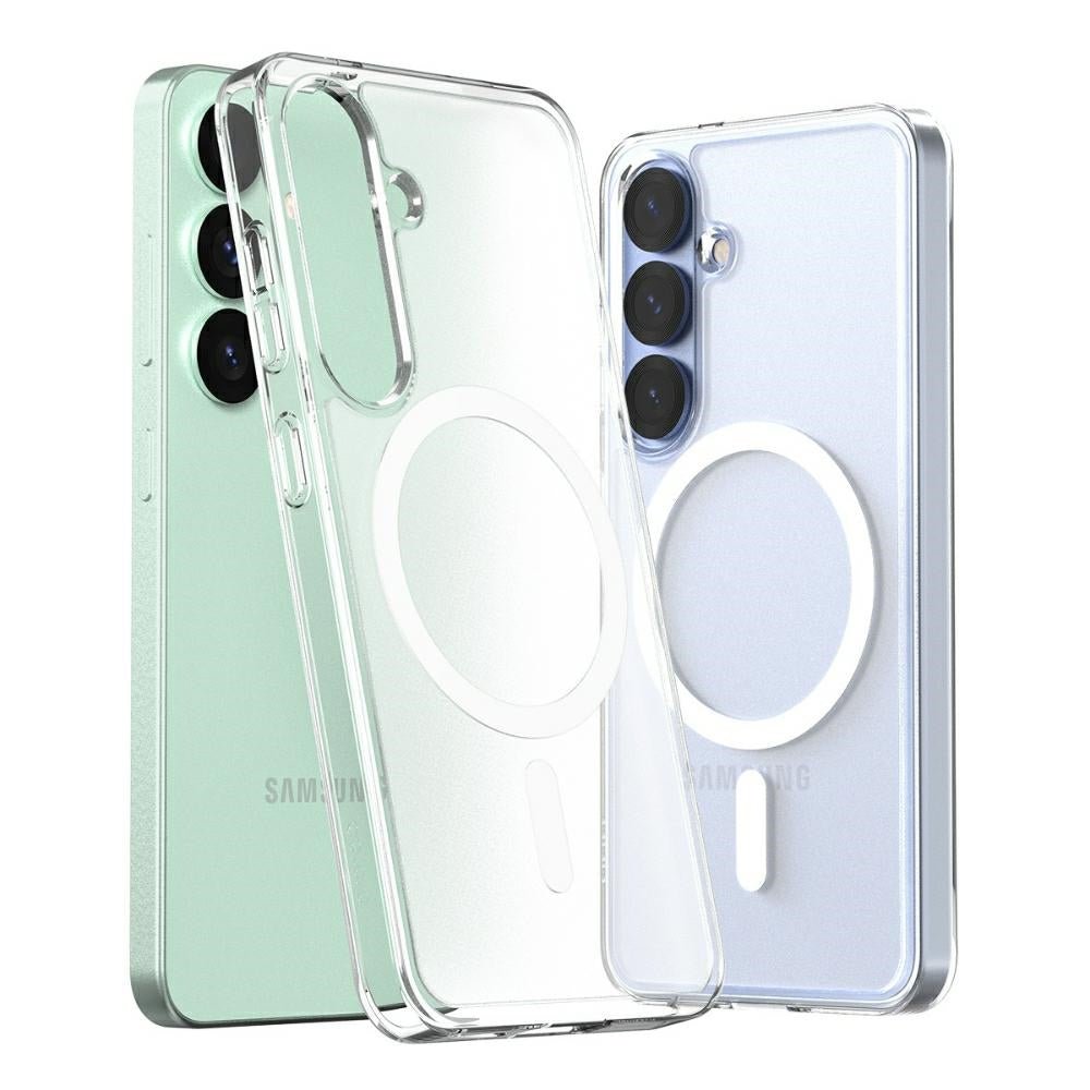 Araree Samsung Galaxy S25 Duple M Σκληρή Θήκη με Πλαίσιο Σιλικόνης και MagSafe - Διάφανη Ματ