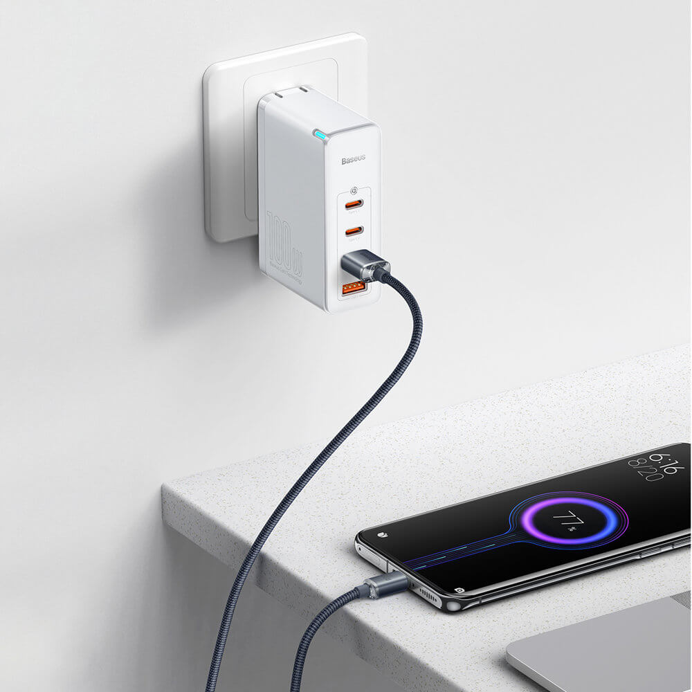 Baseus Crystal Shine Cable USB to Type C 100W - Καλώδιο Δεδομένων και Γρήγορης Φόρτισης 2M - Black - CAJY000501