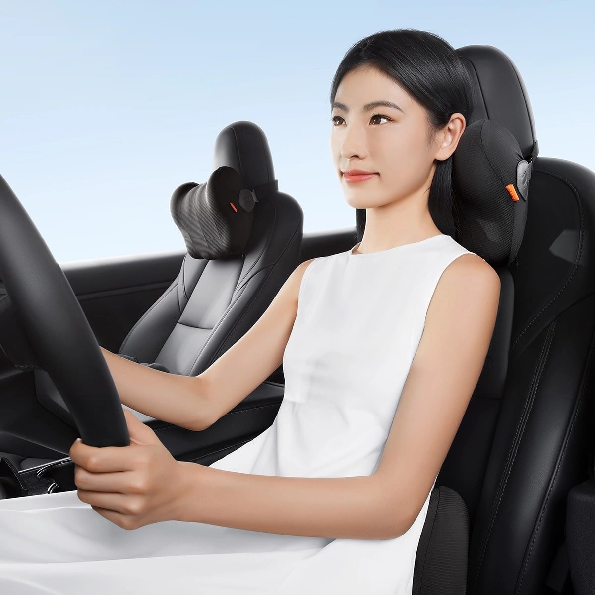 Baseus ComfortRide Μαξιλάρι Στήριξης Κεφαλιού για το Αυτοκίνητο - Black - BS - CN004