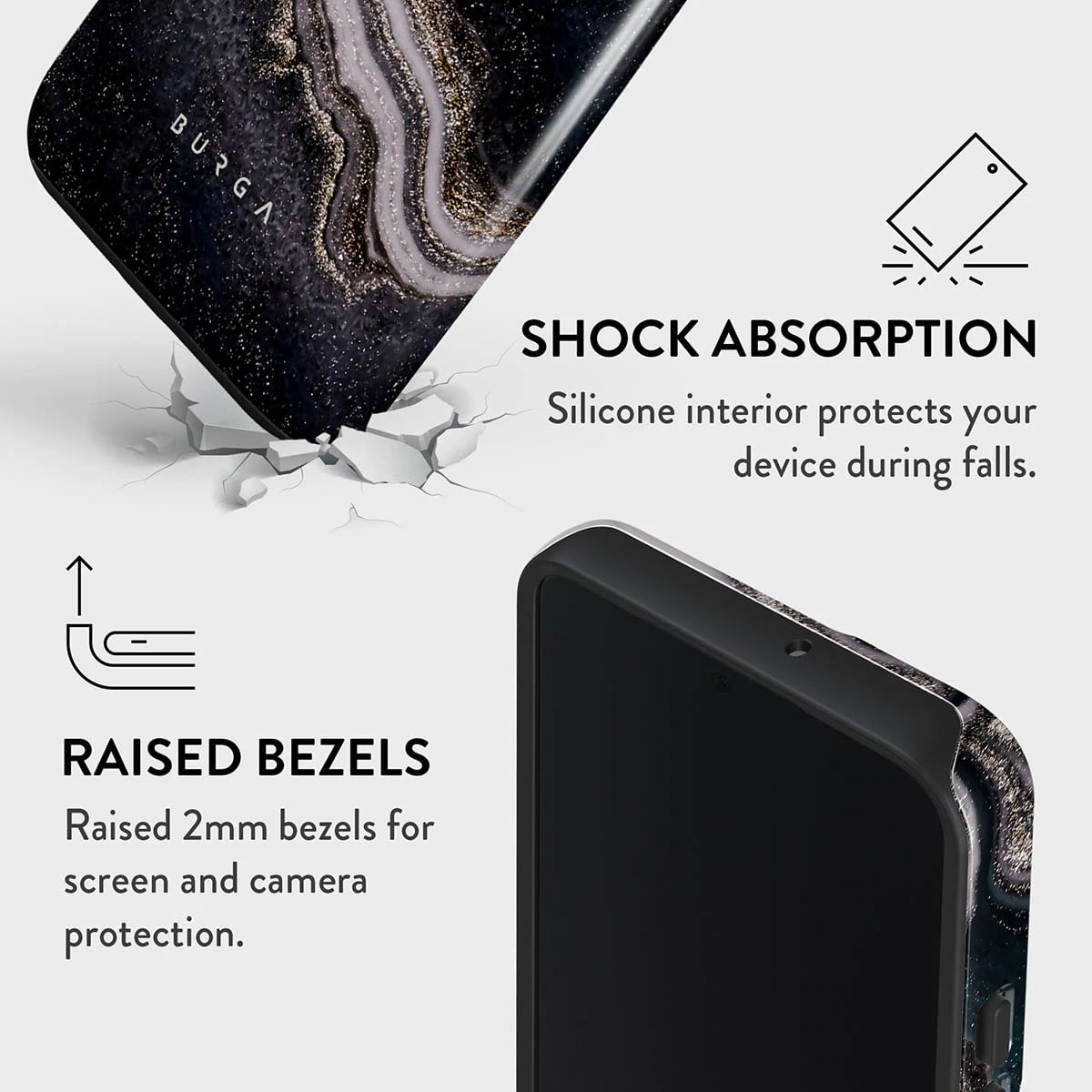 Burga Samsung Galaxy S22 Plus Fashion Tough Σκληρή Θήκη - Magic Night