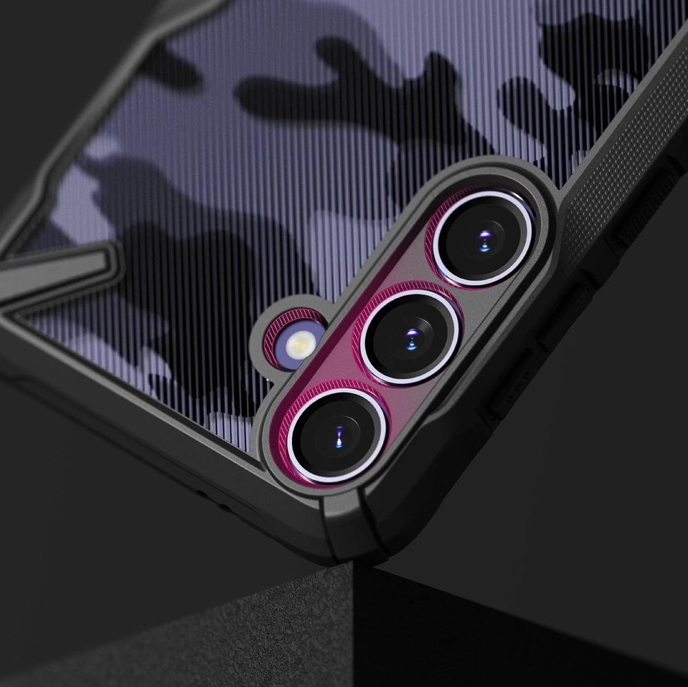Ringke Samsung Galaxy S24 Fusion X Σκληρή Θήκη με Πλαίσιο Σιλικόνης - Camo Black