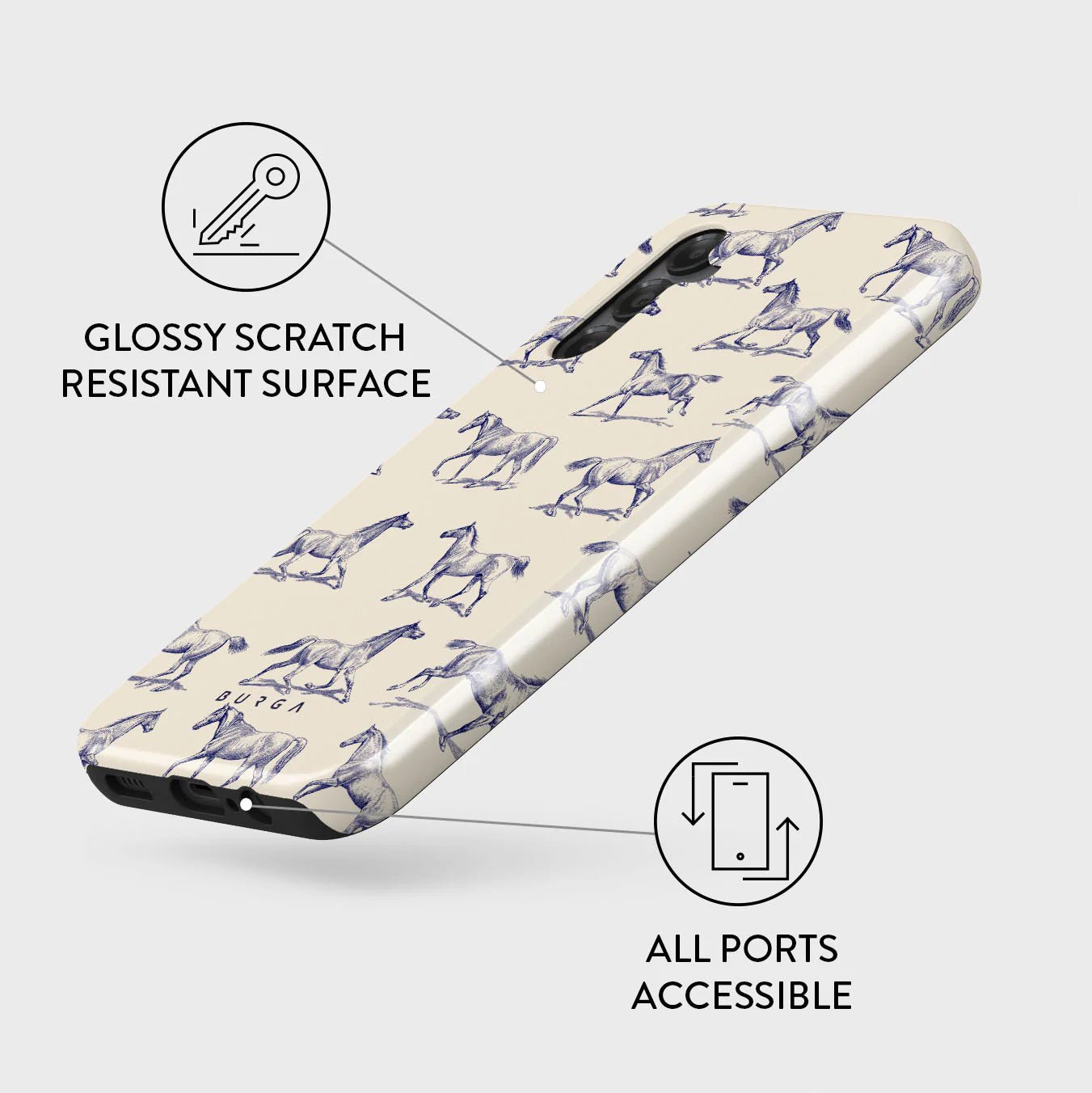 Burga Samsung Galaxy A15 4G / A15 5G Fashion Tough Σκληρή Θήκη - Derby Race