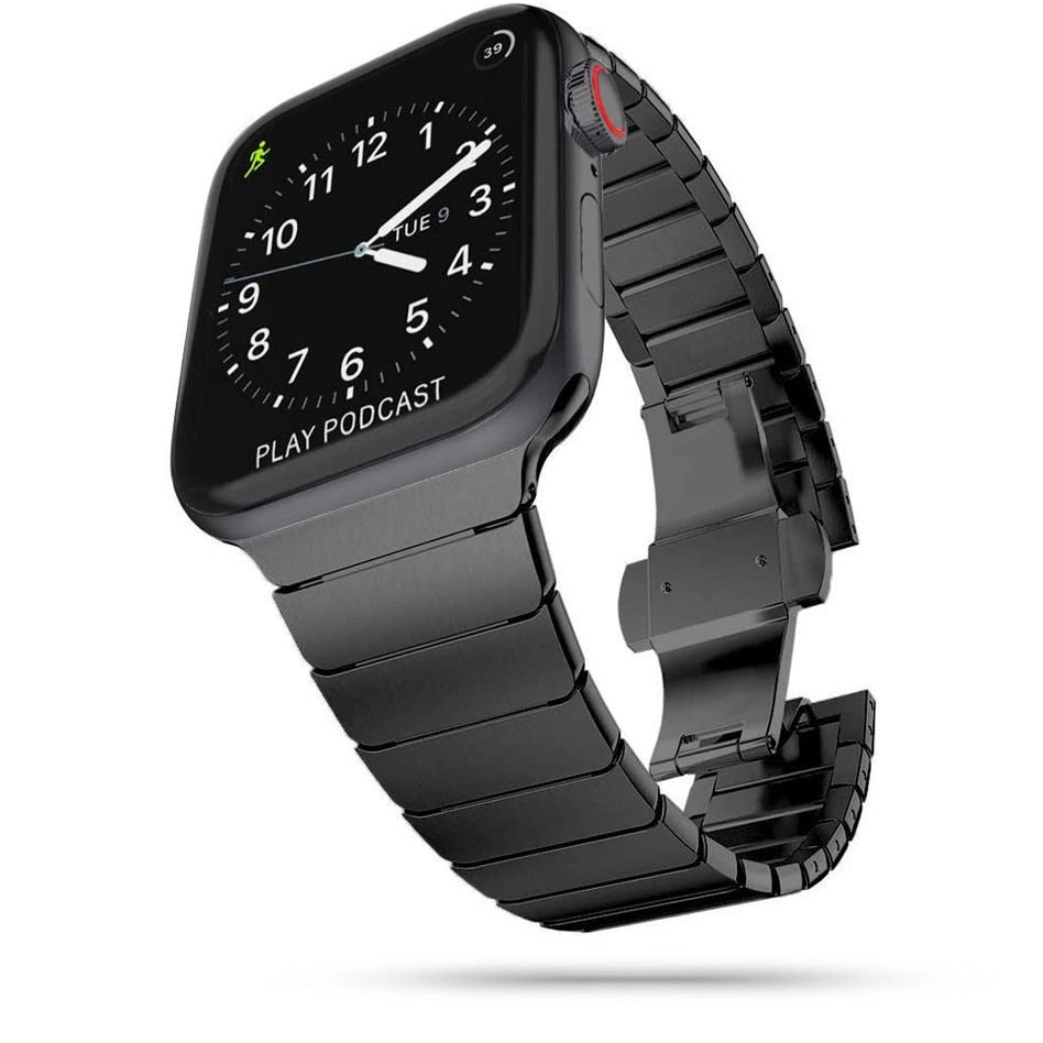 Tech - Protect Λουράκι Apple Watch 4 / 5 / 6 / 7 / 8 / 9 / SE / ULTRA 1 / ULTRA 2 - 42 / 44 / 45 / 49 mm LinkBand από Ανοξείδωτο Ατσάλι - Black