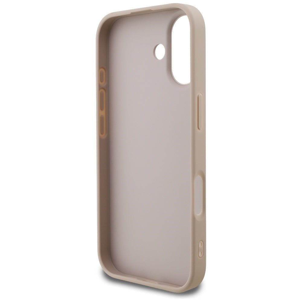 Guess iPhone 17 - 4G Classic - Σκληρή Θήκη με Πλαίσιο Σιλικόνης και Επένδυση Συνθετικού Δέρματος - Pink - GUHCP17SG4GFPI