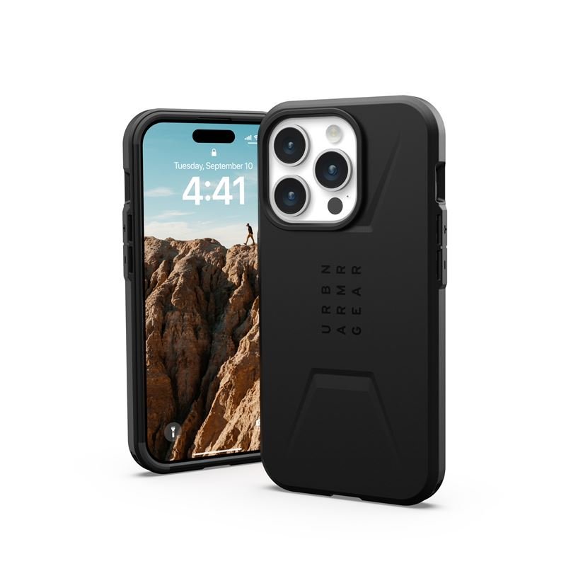 UAG iPhone 15 Pro Civilian MagSafe Σκληρή Θήκη με MagSafe - Black