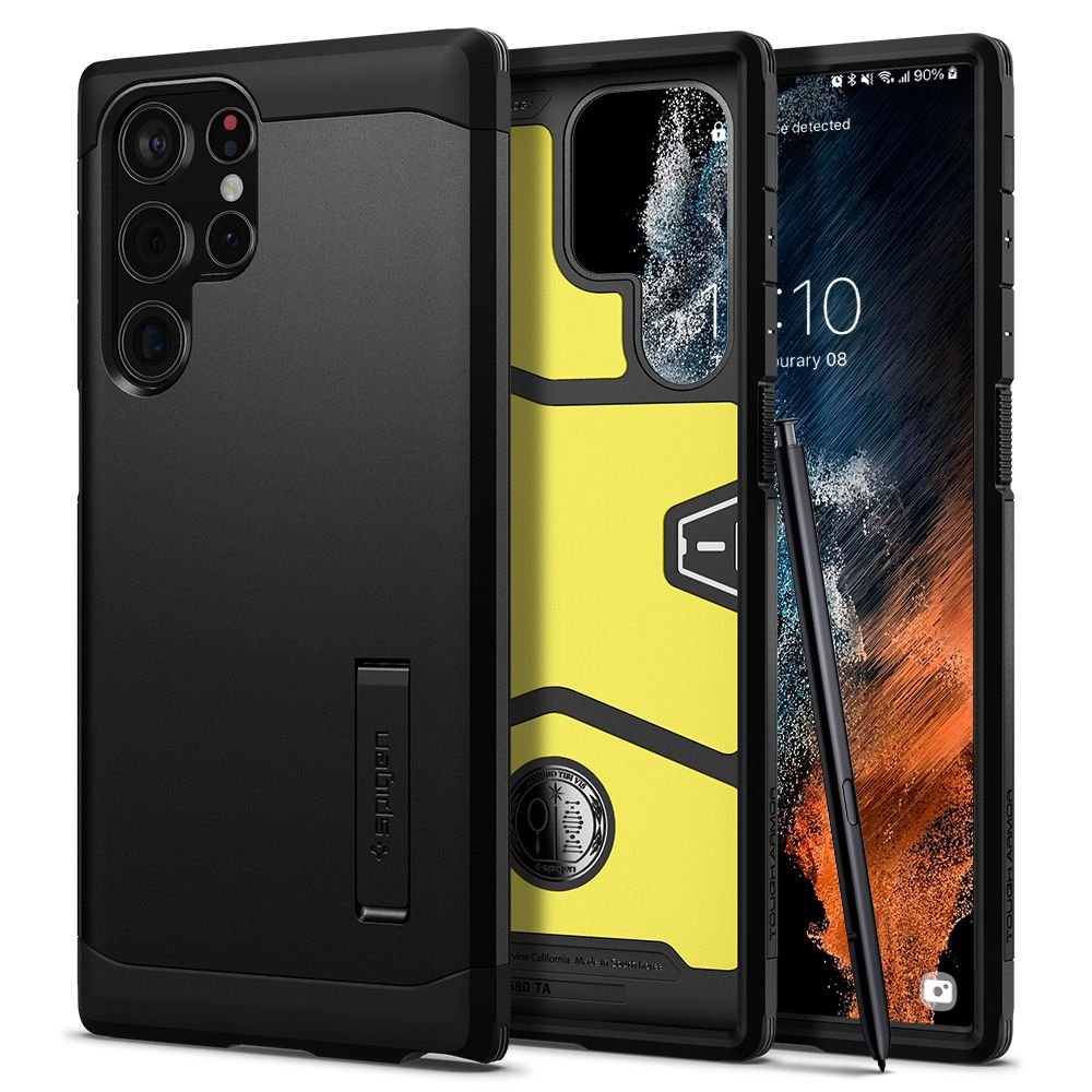 Spigen Samsung Galaxy S22 Ultra Tough Armor Σκληρή Θήκη - Black