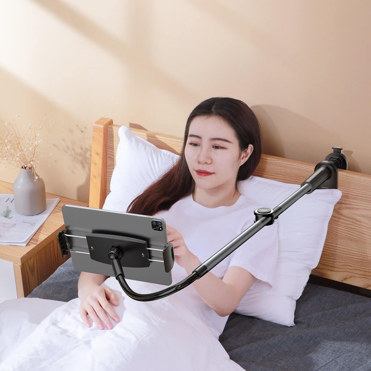 Baseus Otaku Life Rotary Pro - Βάση Στήριξης Κινητών και Τάμπλετ με Ρυθμιζόμενο Βραχίονα - Dark Grey - LUZQ000013