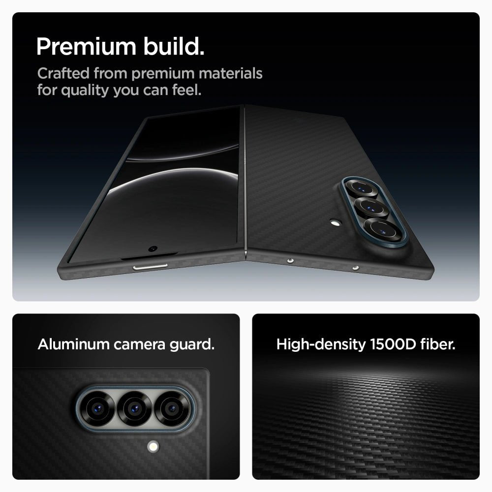 Spigen Samsung Galaxy Z Fold7 AirSkin Aramid Λεπτή Θήκη - Black