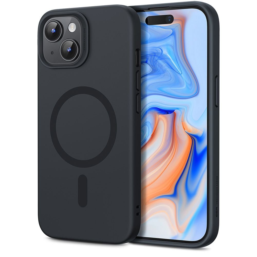 ESR iPhone 15 Cloud Halolock MagSafe Σκληρή Θήκη με Πλαίσιο Σιλικόνης - Black