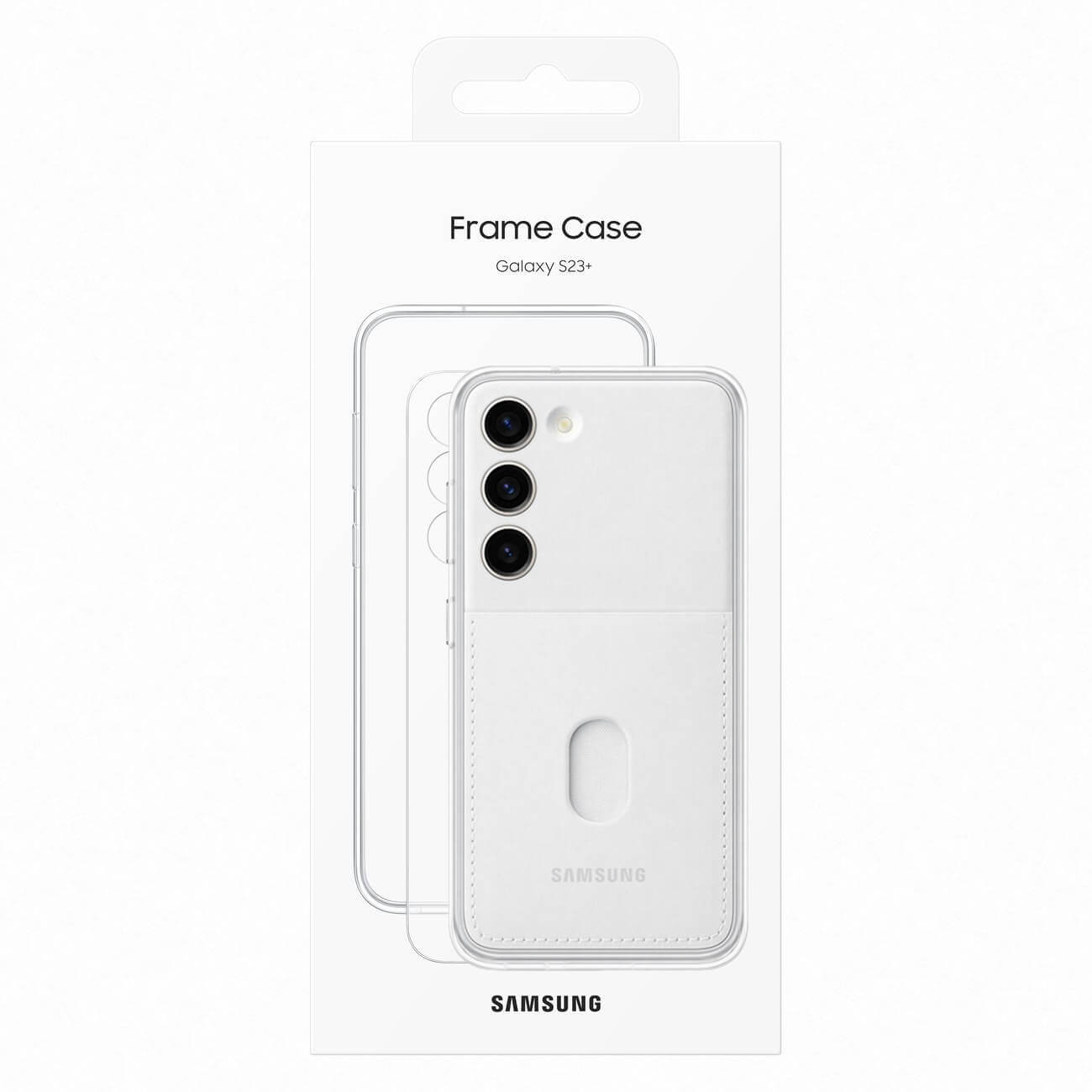 Samsung Frame Cover Samsung Galaxy S23+ Σκληρή Θήκη με Πλαίσιο Σιλικόνης - White - EF - MS916CWEGWW
