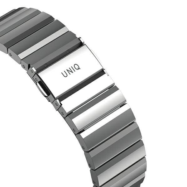 Uniq Λουράκι Apple Watch 2 / 3 / 4 / 5 / 6 / 7 / 8 / 9 / SE / SE 2 / Ultra / Ultra 2 - 42 / 44 / 45 / 49 mm Strova από Ανοξείδωτο Ατσάλι - Sterling Silver