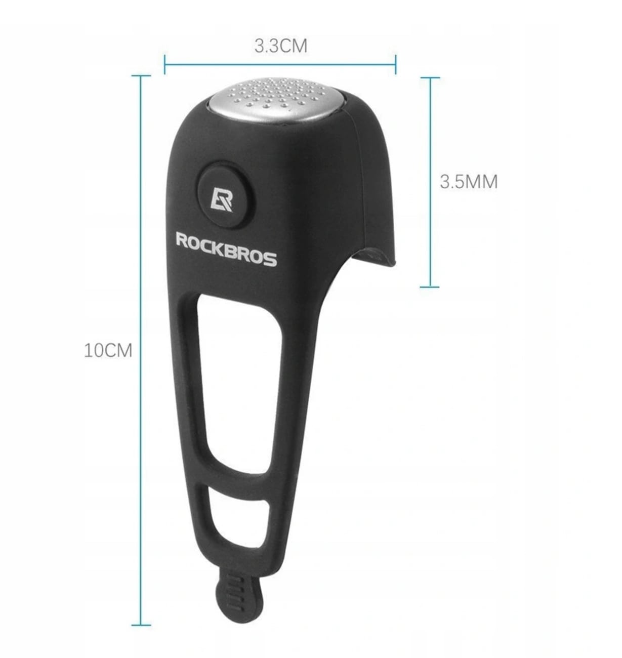 Rockbros Ηλεκτρικό Κουδούνι Ποδηλάτου - Black - CB1709BK