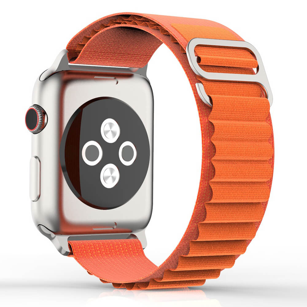 Techsuit Λουράκι Apple Watch 4/5/6/7/8/9/10/11 - SE (1/2/3) - ULTRA (1/2/3) - 44/45/46/49mm Watchband W037 Nylon - Orange