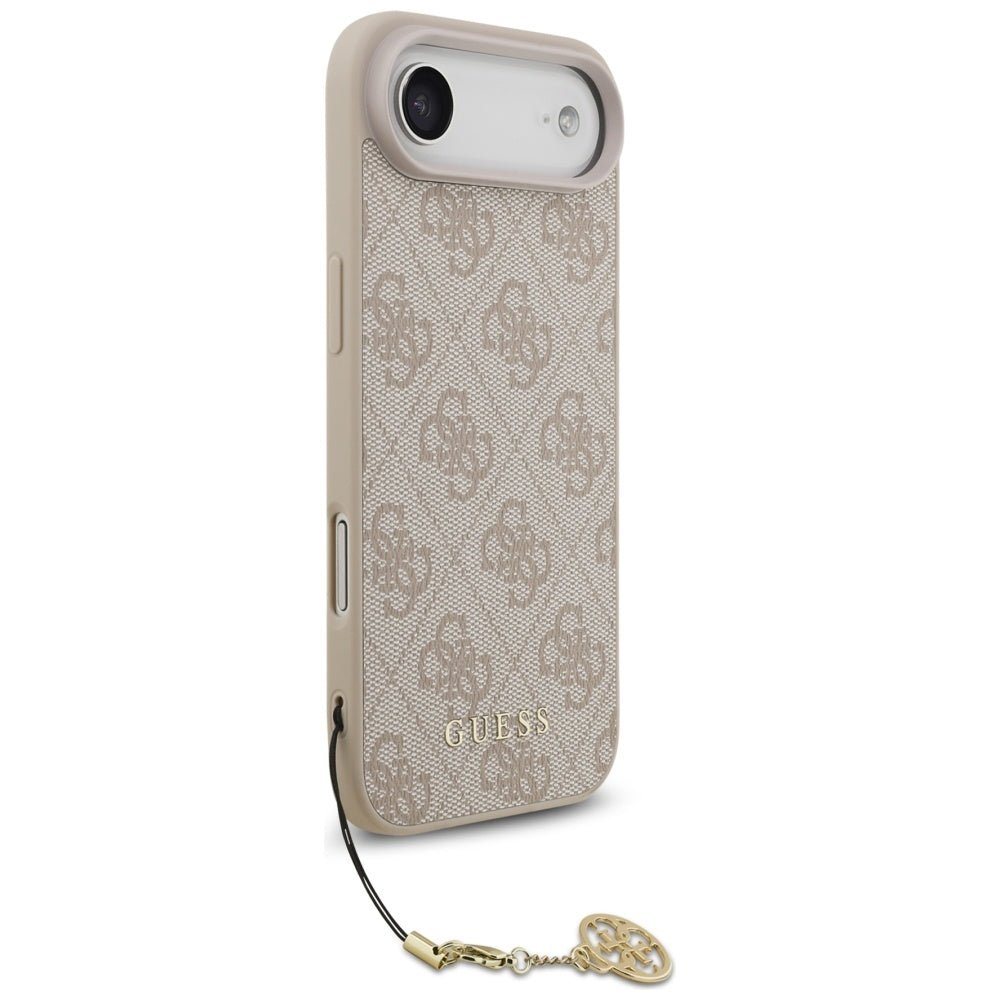 Guess iPhone Air - 4G Charms Collection MagSafe - Θήκη με Επένδυση Συνθετικού Δέρματος - Pink - GUHMP17MGF4GCP