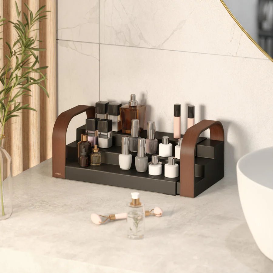 Umbra Bellwood Επεκτεινόμενη Βάση Μπαχαρικών 3 Επιπέδων - Black / Walnut