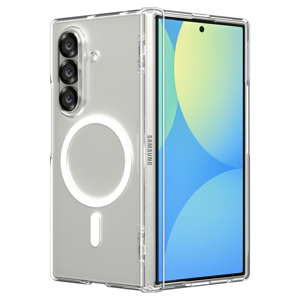 Spigen Samsung Galaxy Z Fold7 - Ultra Hybrid Pro Mag - Σκληρή Θήκη με Πλαίσιο Σιλικόνης με MagSafe - Clear / White