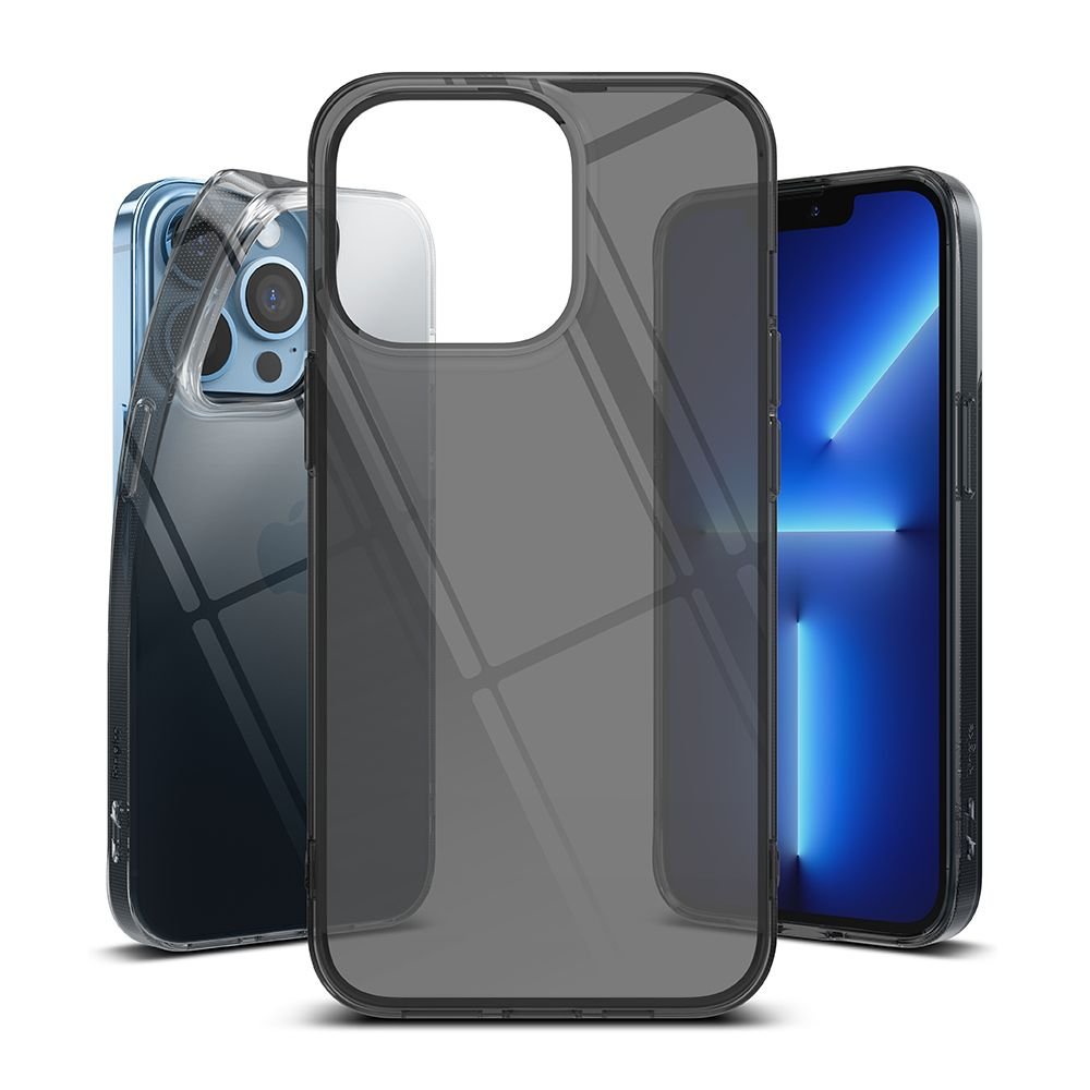 Ringke iPhone 13 Pro Air Ultra - Thin TPU Case Λεπτή Θήκη Σιλικόνης - Smoke Black / Διάφανη