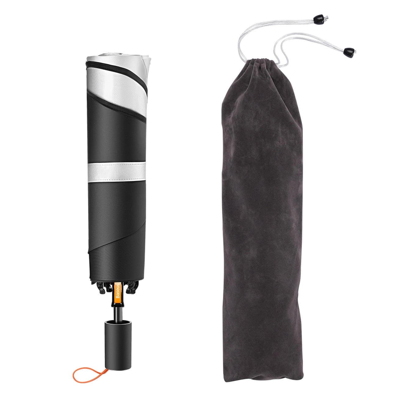 Baseus CoolRide Ομπρέλα Ηλιοπροστασίας Παρμπρίζ Αυτοκινήτου - 131 x 69 cm - Black - CRKX000001