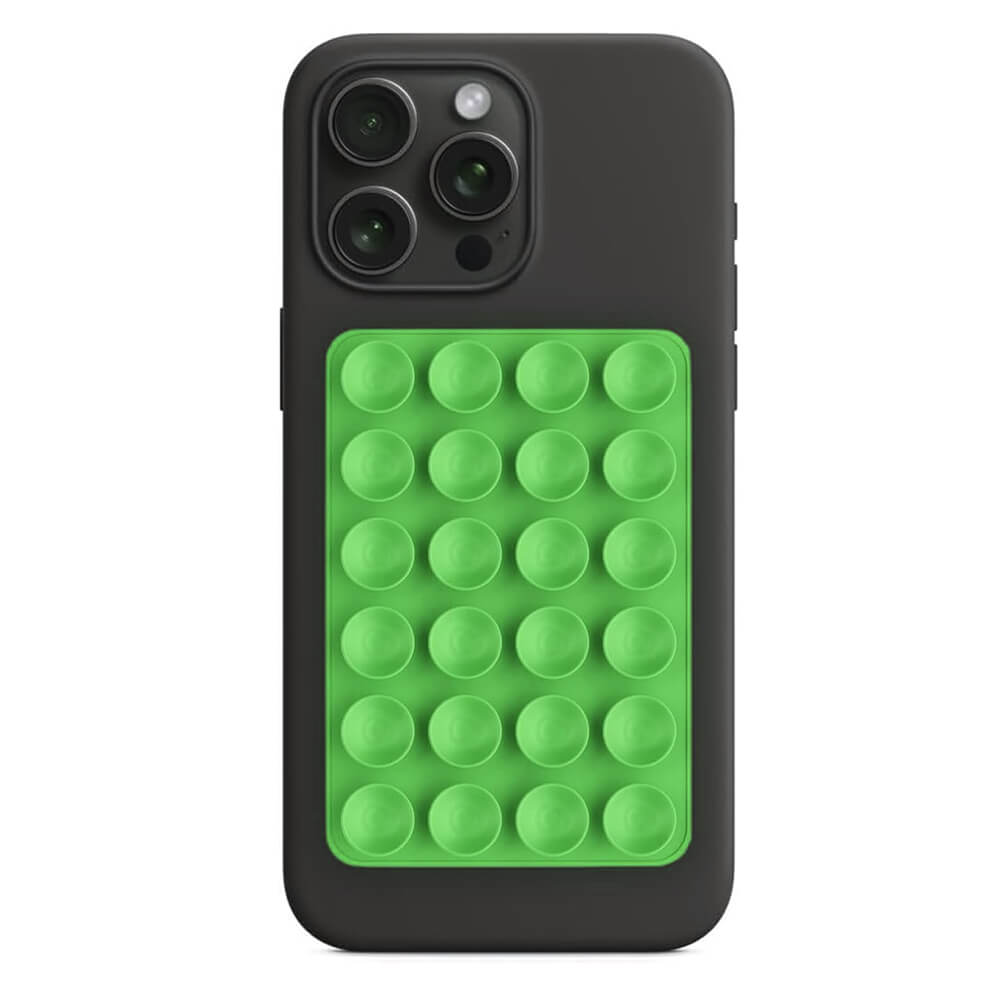 Techsuit Phone Holder Αξεσουάρ Στερέωσης Κινητού με Ενσωματωμένες Βεντούζες - Green
