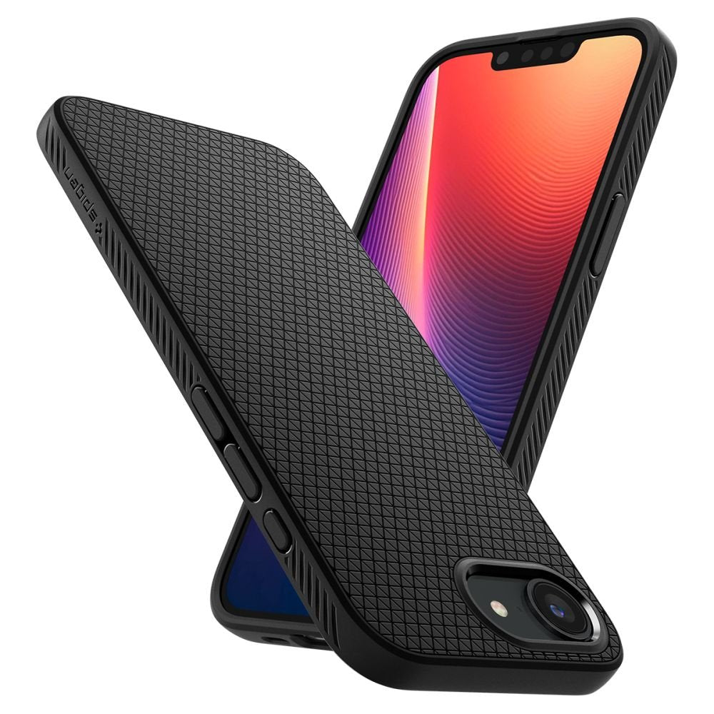 Spigen iPhone 16e Liquid Air Θήκη Σιλικόνης - Matte Black