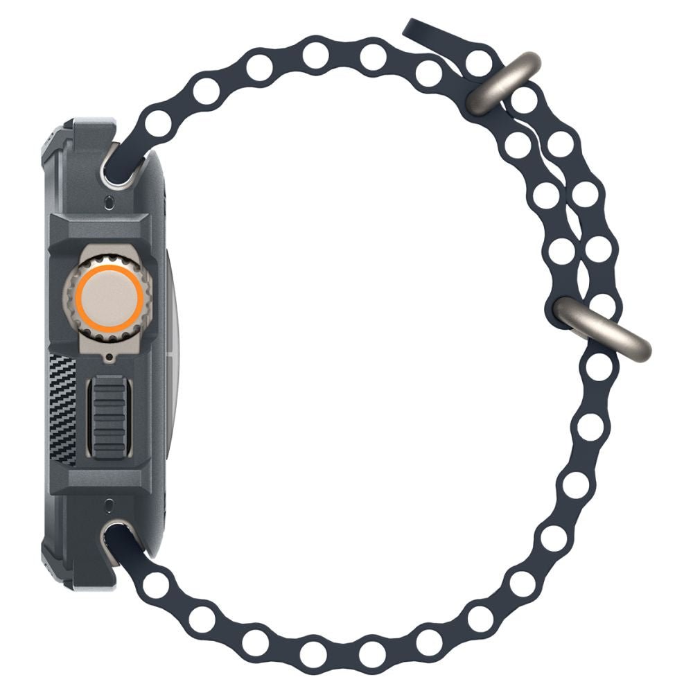 Spigen Θήκη Apple Watch Ultra (1/2/3) - 49mm Rugged Armor - Dark Grey