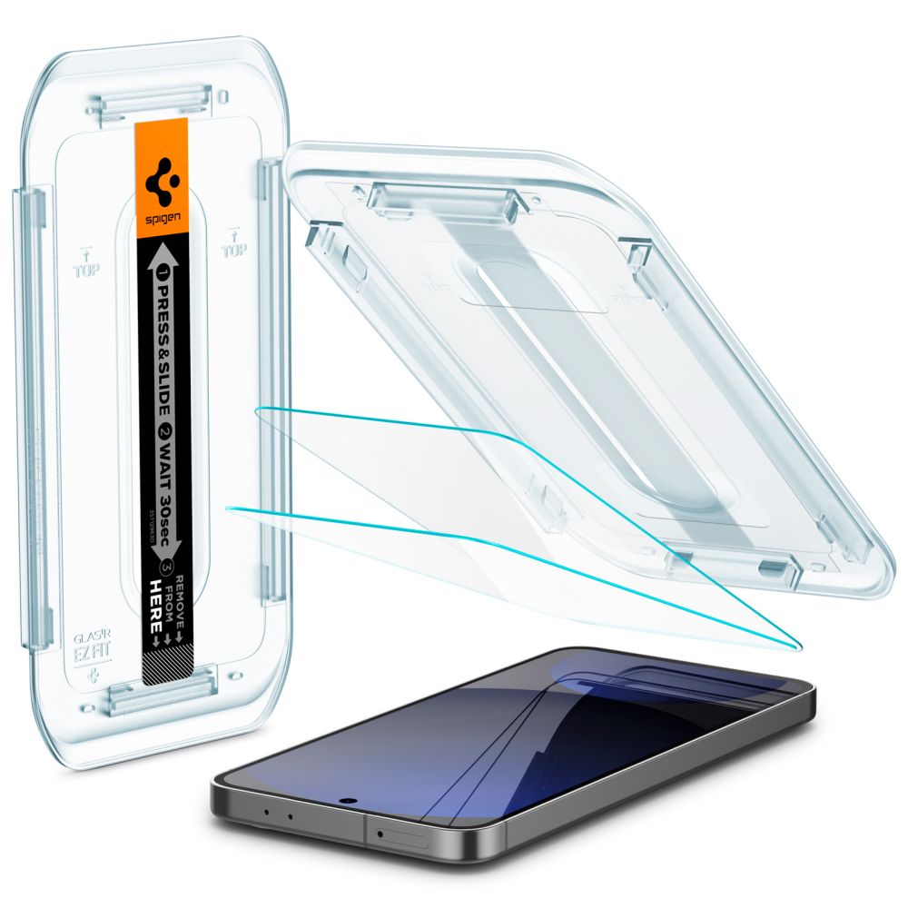 Spigen Samsung Galaxy S24 FE Glas.TR EZ Fit 0.2mm 2.5D 9H Tempered Glass Αντιχαρακτικό Γυαλί Οθόνης - 2 Τεμάχια - Clear - AGL08729