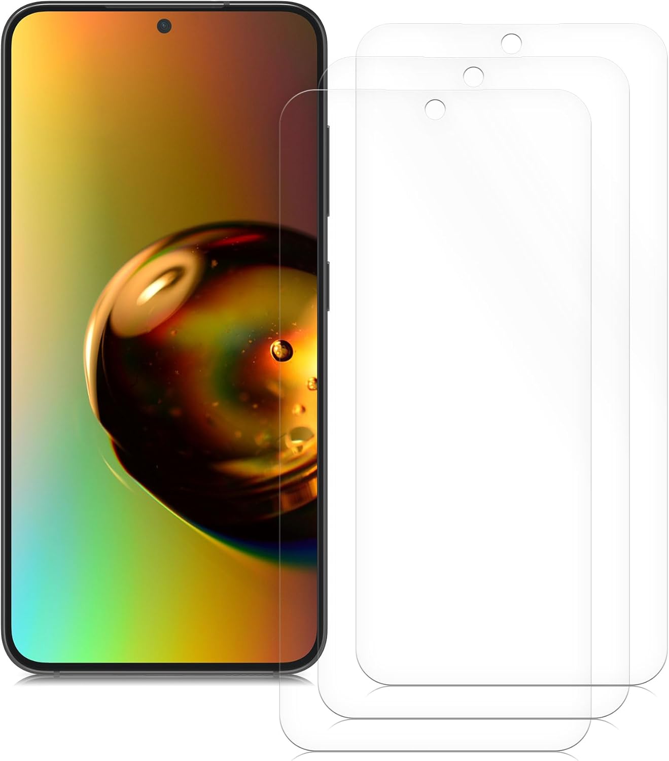 KW Samsung Galaxy S24 FE - Σετ με 3 Μεμβράνες Προστασίας Οθόνης - Διάφανες