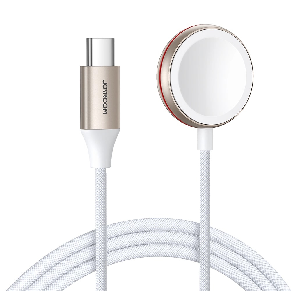 Joyroom Μαγνητική Βάση Φόρτισης για Apple Watch με Καλώδιο Type - C - 1.2m - White - S - IW011