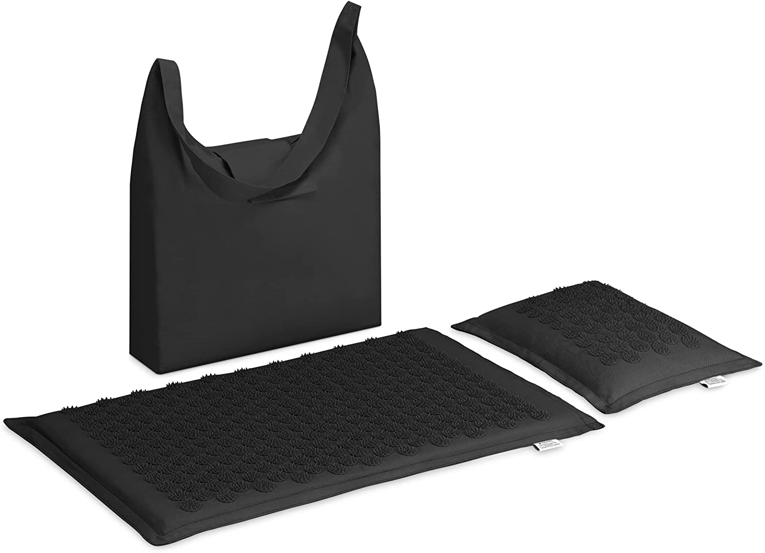 Navaris Eco - Friendly Σετ με Χαλάκι και Μαξιλάρι Μασάζ - Black - 51747.01.01