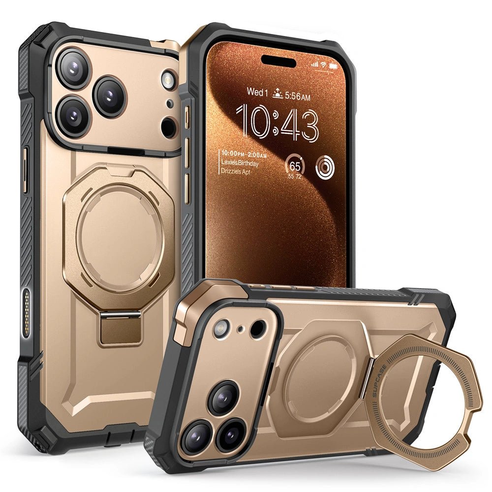 Supcase iPhone 17 Pro - UB Grip Mag - Σκληρή Θήκη με MagSafe και Stand - Desert Gold