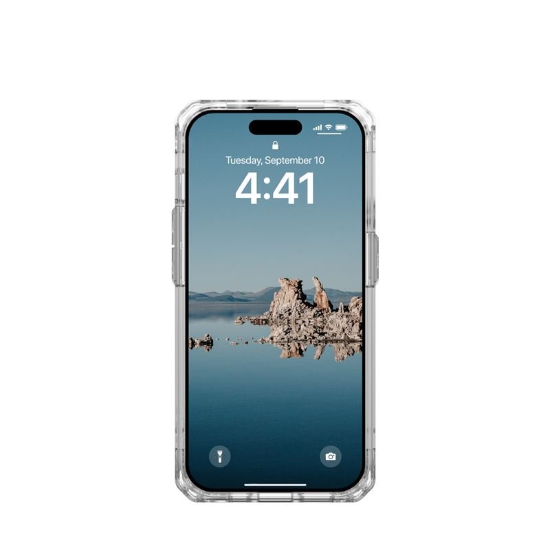UAG iPhone 15 Pro Plyo Series Θήκη Υψηλής Προστασίας με MagSafe - Ice / Gold - Διάφανη