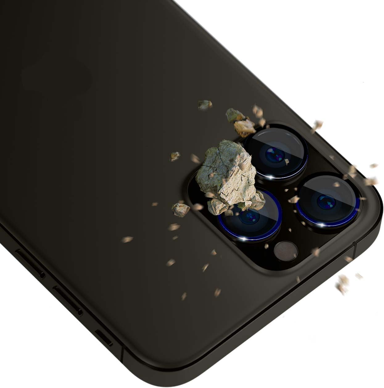 3MK iPhone 15 Pro Lens Protection Pro 9H Αντιχαρακτικό Γυαλί για την Κάμερα - Royal Blue