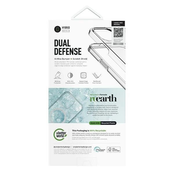 Uniq iPhone 16 Plus Clario Eco - Friendly Σκληρή Θήκη με Πλαίσιο Σιλικόνης και MagSafe - Διάφανη
