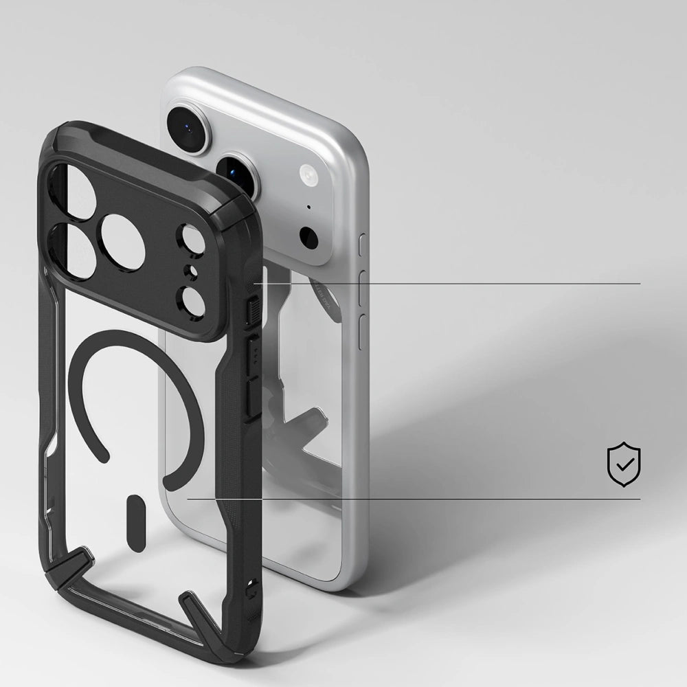 Ringke iPhone 17 Pro Max - Fusion X Magnetic MagSafe - Σκληρή Θήκη με Πλαίσιο Σιλικόνης και MagSafe - Black
