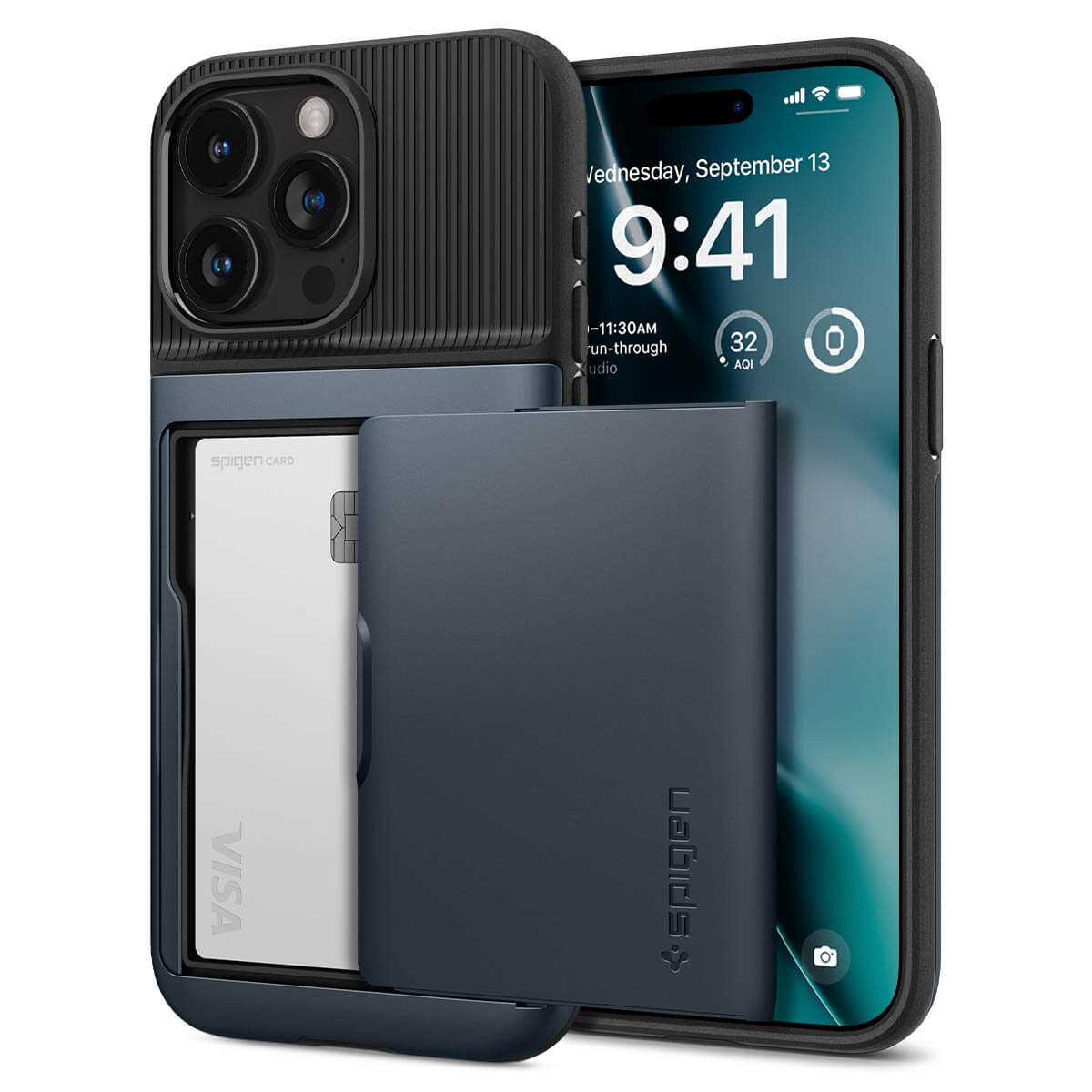 Spigen iPhone 15 Pro Max Slim Armor CS Σκληρή Θήκη - Blue