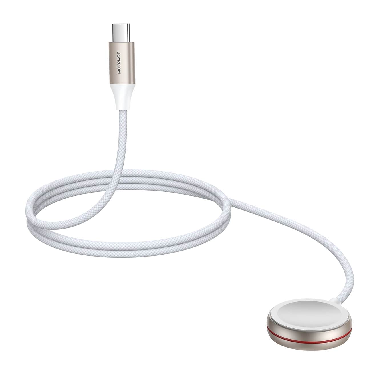 Joyroom Μαγνητική Βάση Φόρτισης για Apple Watch με Καλώδιο Type - C - 1.2m - White - S - IW011