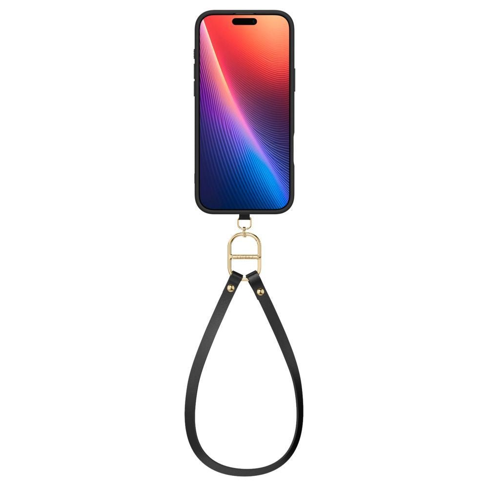 Spigen Cyrill iPhone 16 Pro Max Classic Charm Mag Σκληρή Θήκη MagSafe με Πλαίσιο Σιλικόνης και Λουράκι - Black