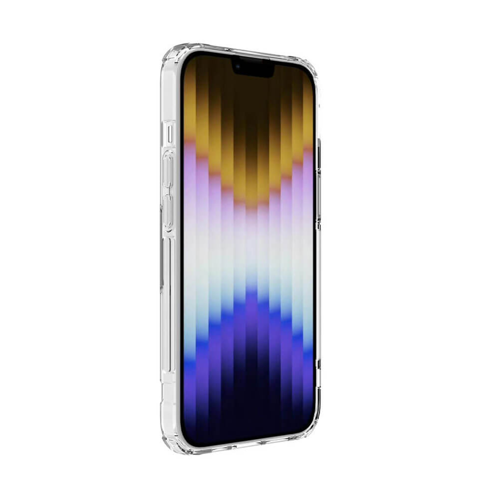 Nillkin iPhone 14 Plus Nature Pro - Σκληρή Θήκη με Πλαίσιο Σιλικόνης - Διάφανη