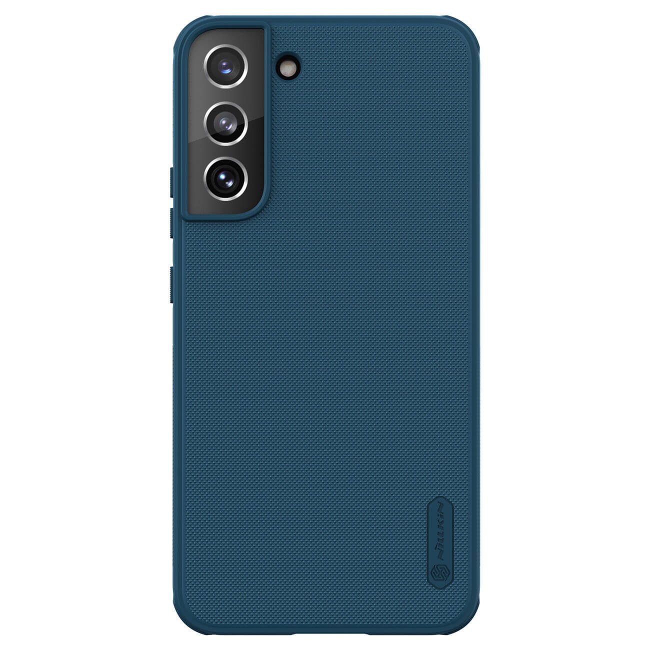 Nillkin Samsung Galaxy S22 Super Frosted Shield Pro Σκληρή Θήκη με Πλαίσιο Σιλικόνης - Blue