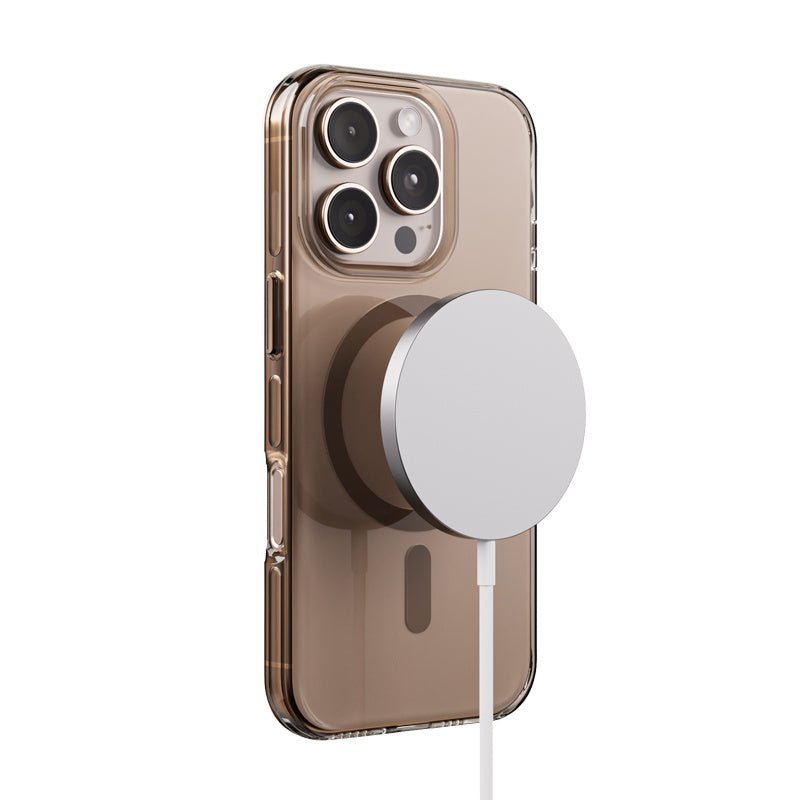 Crong iPhone 16 Pro Clear Mag Pro - Σκληρή Θήκη με MagSafe - Desert