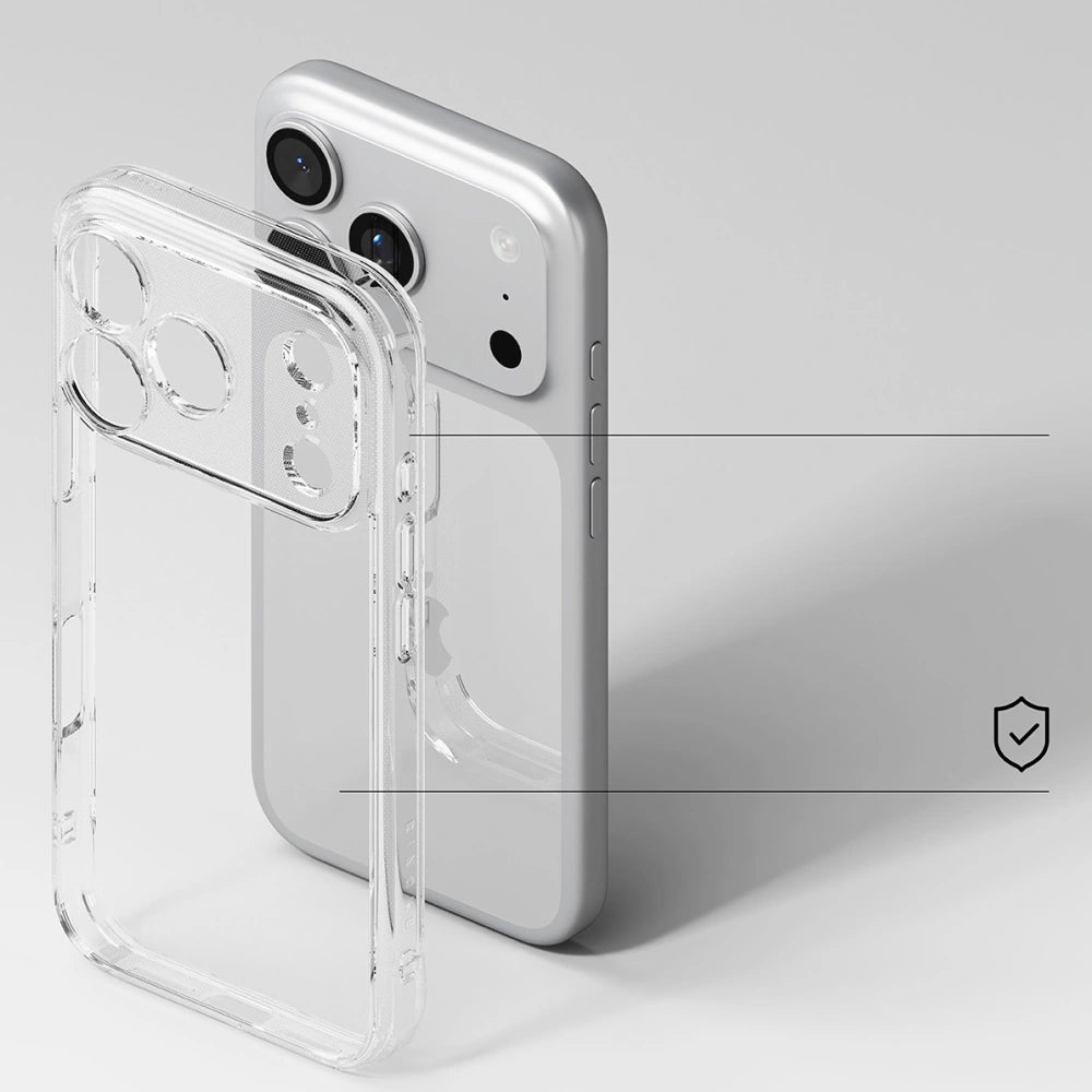 Ringke iPhone 17 Pro Fusion Σκληρή Θήκη με Πλαίσιο Σιλικόνης - Διάφανη