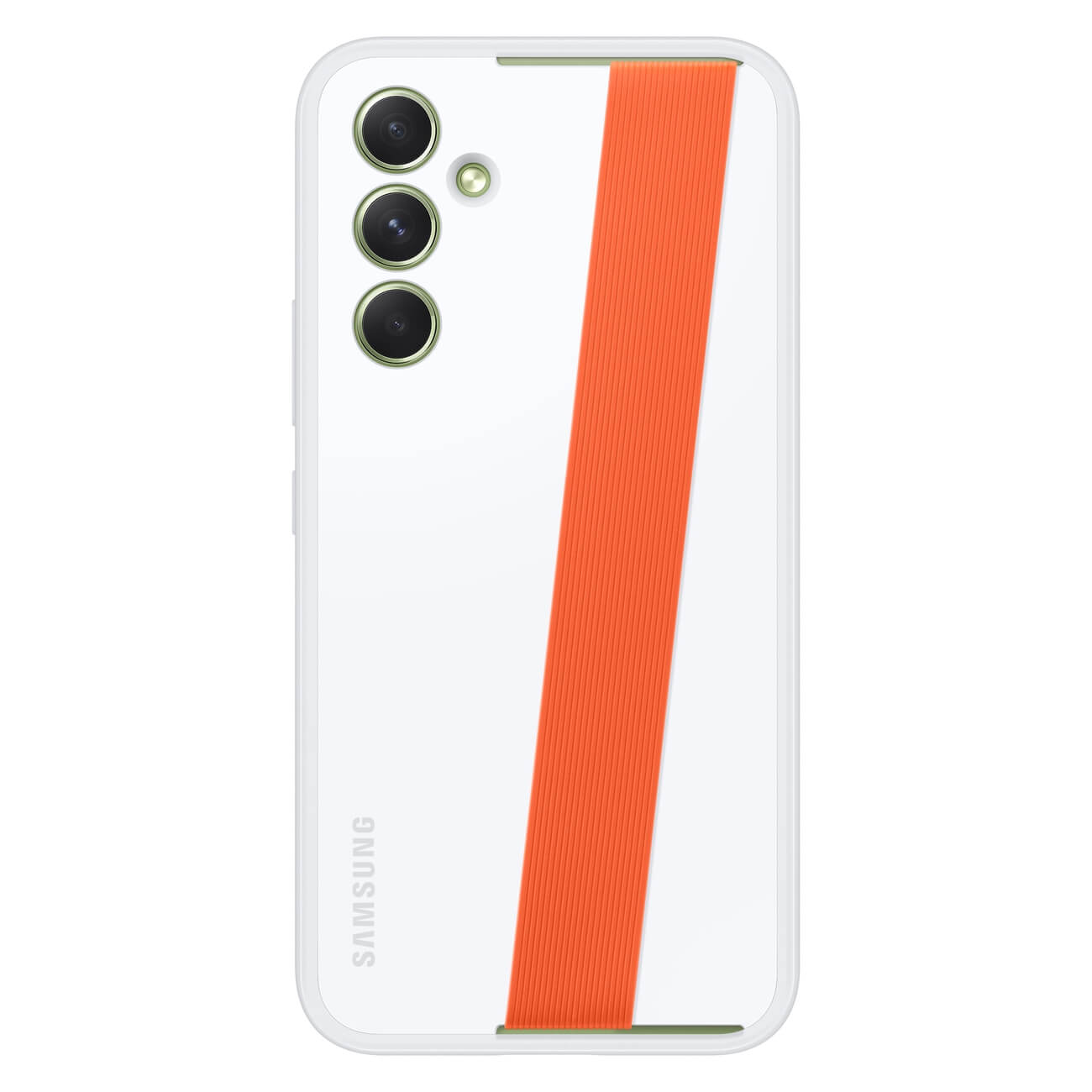 Samsung Haze Grip Samsung Galaxy A54 5G Θήκη Σιλικόνης με Αποσπώμενο Ιμάντα - White - EF - XA546CWEGWW