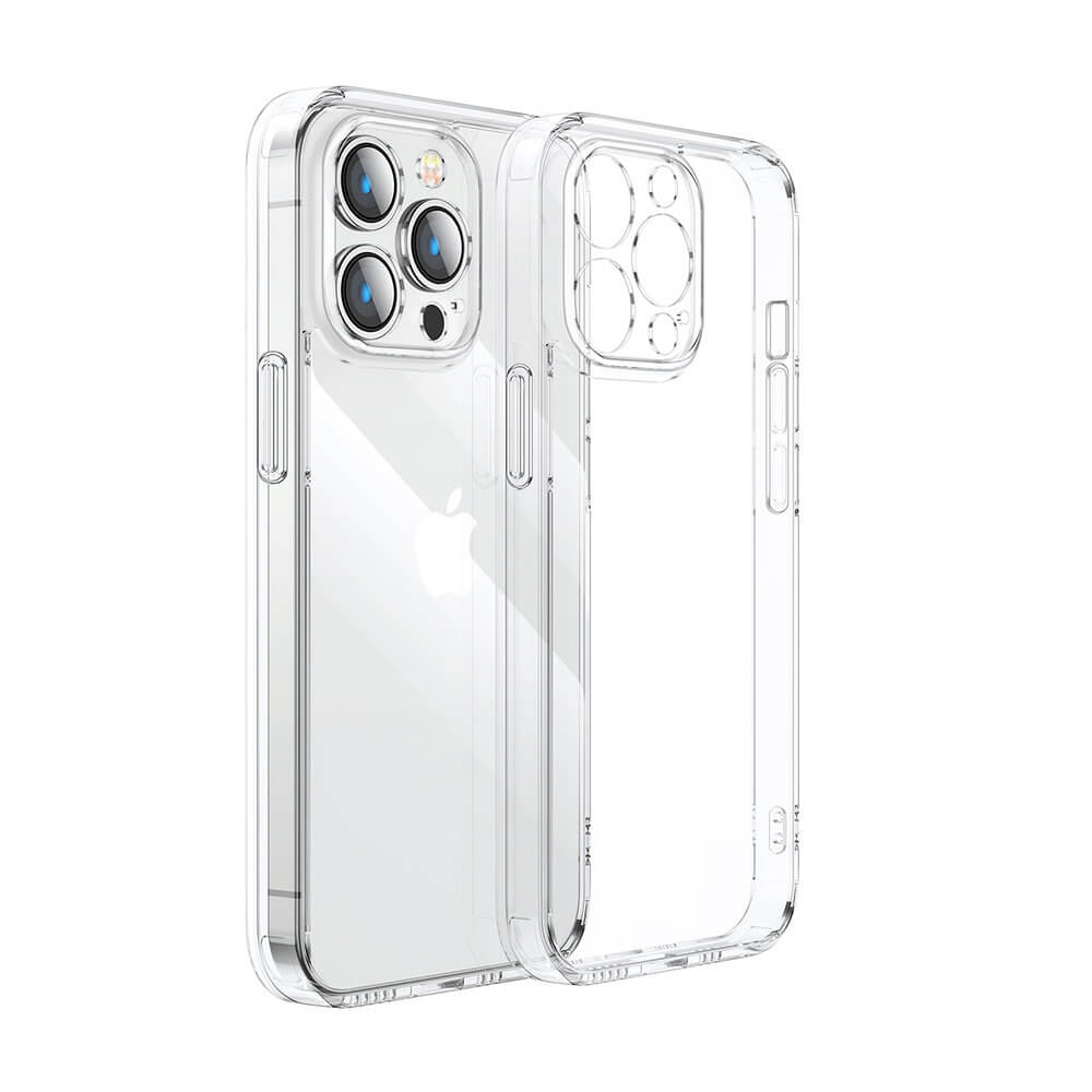 Joyroom iPhone 14 Pro - 14D Σκληρή Θήκη με Πλαίσιο Σιλικόνης - Διάφανη