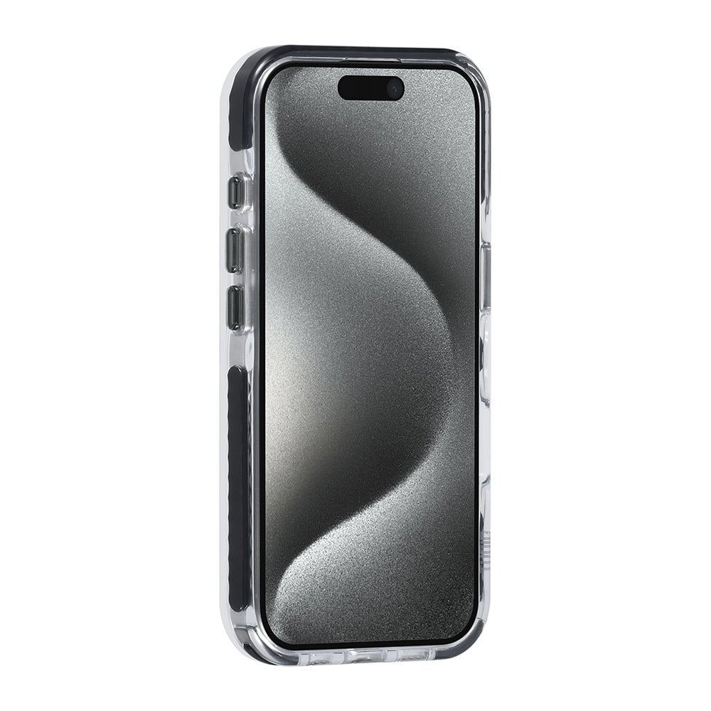 Tuniq iPhone 16 Pro - MagSafe Σκληρή Θήκη με Πλαίσιο Σιλικόνης και Λουράκι - Διάφανη / Black