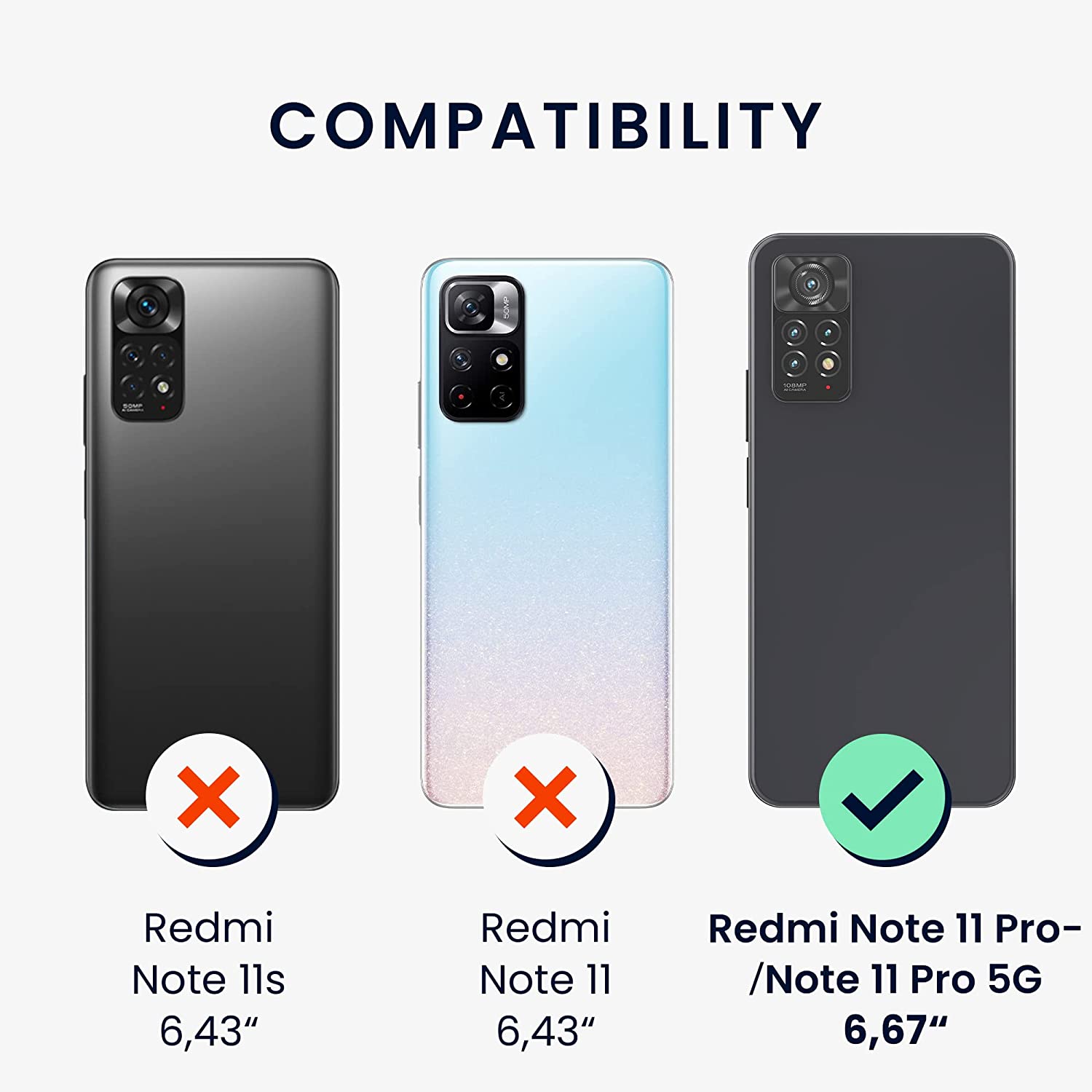 KW Xiaomi Redmi Note 11 Pro / Note 11 Pro 5G Θήκη από Φυσικό Ξύλο - Design Japanese Wave - Dark Brown - 57381.09