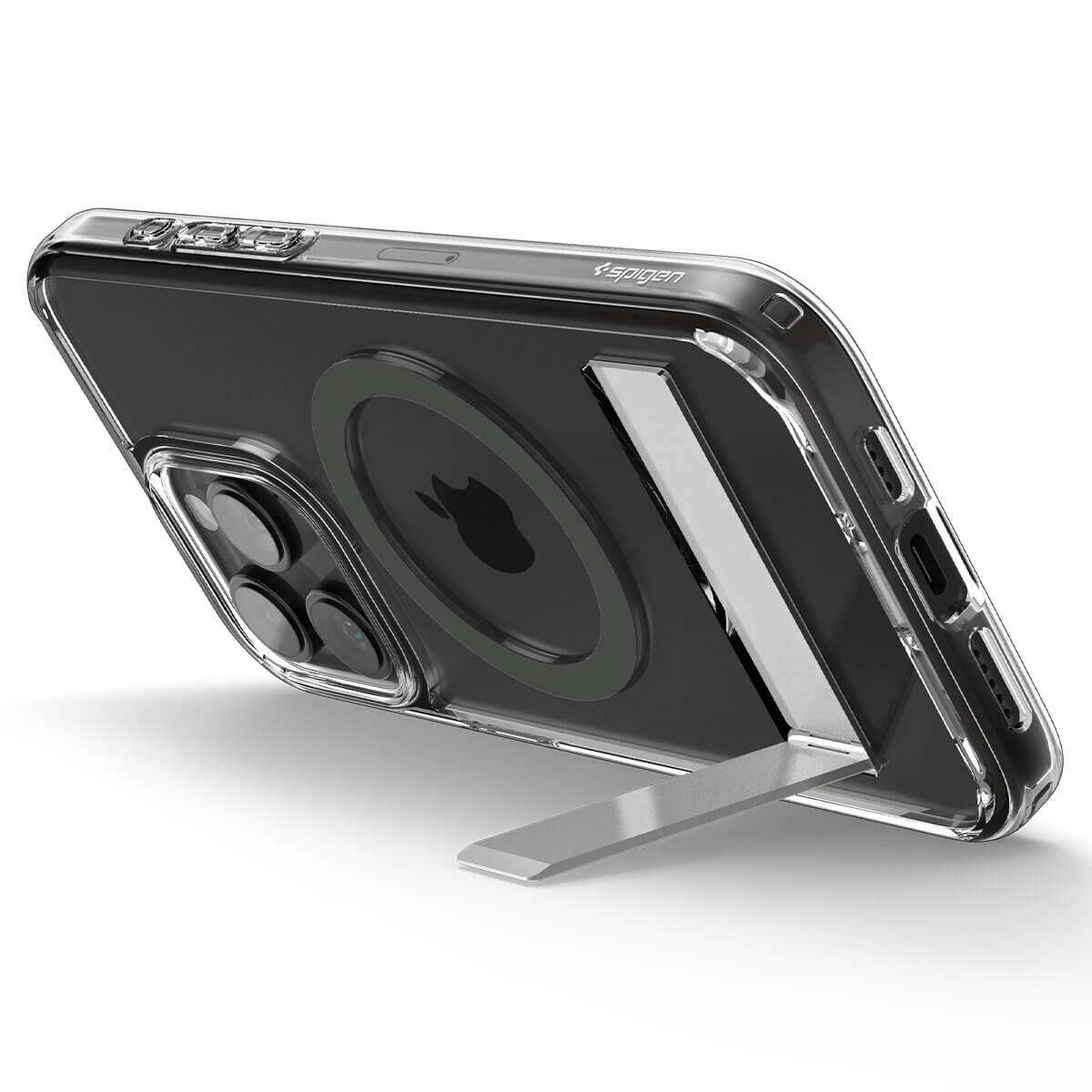 Spigen iPhone 15 Pro Max Ultra Hybrid S MagSafe Σκληρή Θήκη με Πλαίσιο Σιλικόνης και Stand - Graphite