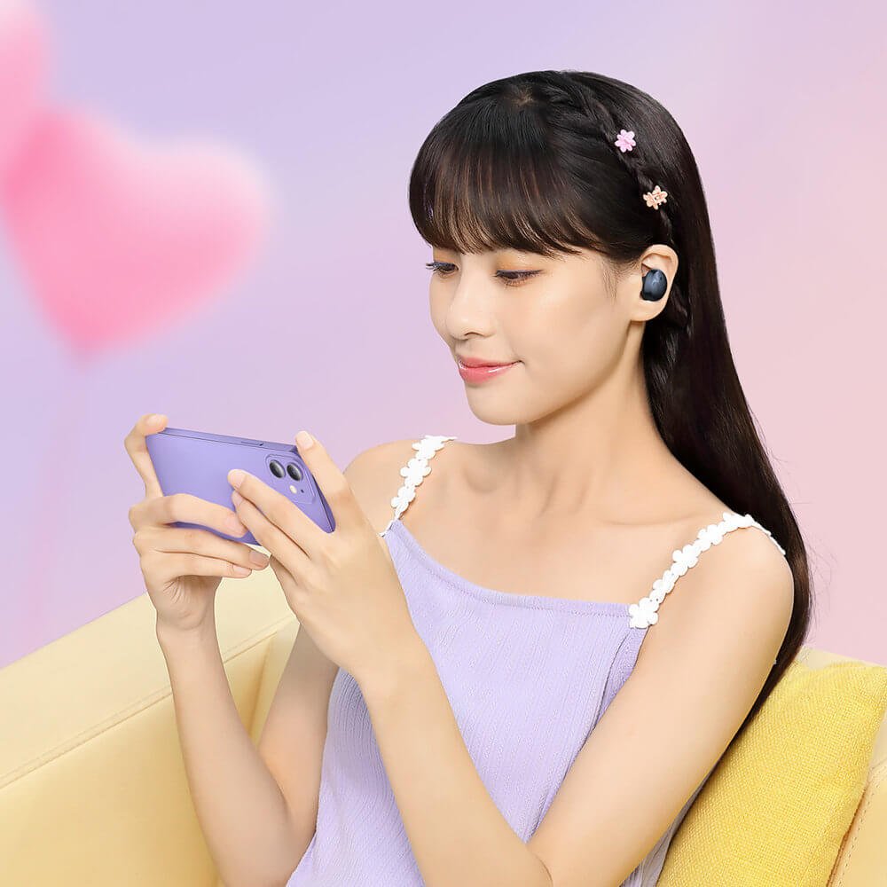 Baseus Bowie E2 TWS Bluetooth 5.2 - Αδιάβροχα Ασύρματα ακουστικά για Κλήσεις / Μουσική - Black - NGTW090001