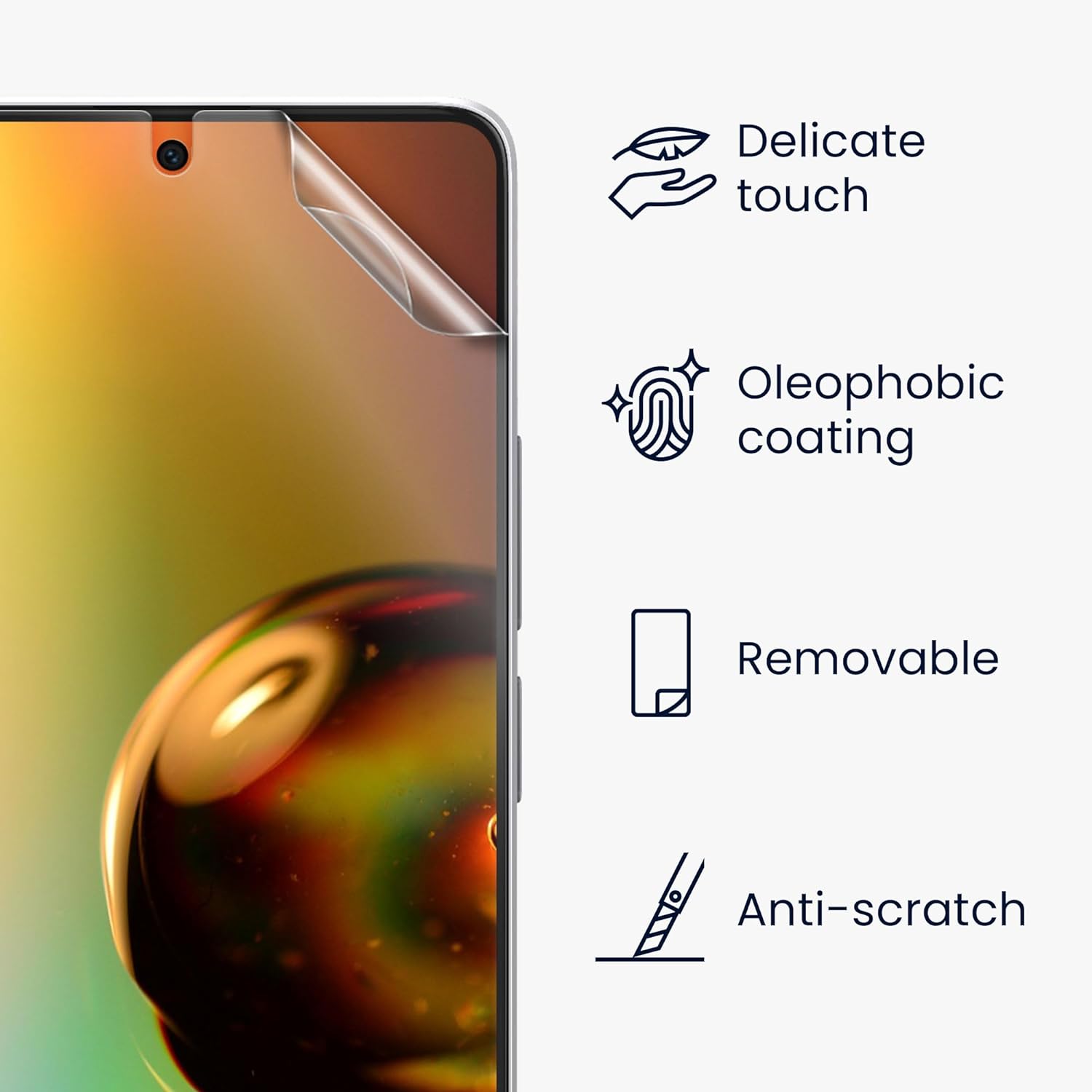 KW Xiaomi Redmi Note 13 5G - Τρεις Μεμβράνες Προστασίας Οθόνης - Διάφανες - KWM000020LN001C
